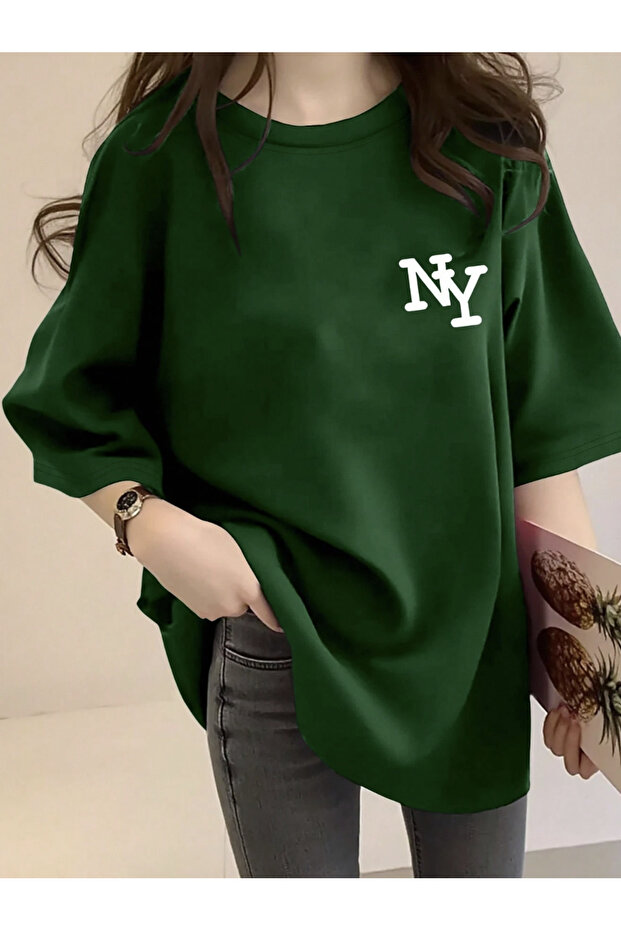 Unisex Men/Women Kalpny Custom Printed Oversize Cotton T-Shirt