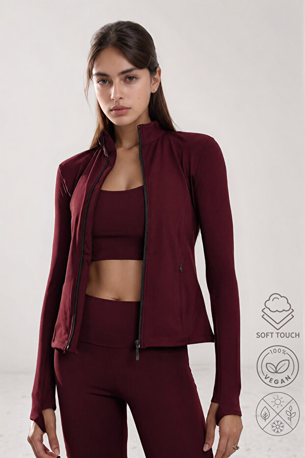 Premium 3-Piece Yoga Sport Set – Leggings - Bralet - Jacket