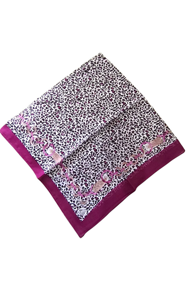 Zincir Leopard Pattern Mürdüm - 3