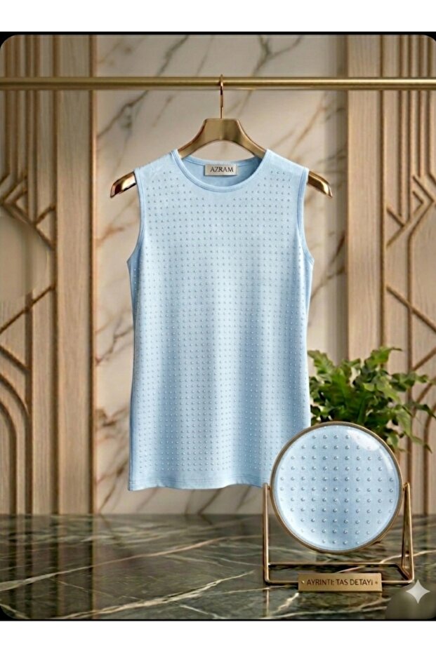 Women's Front Stone Detailed Innerwear Tunic