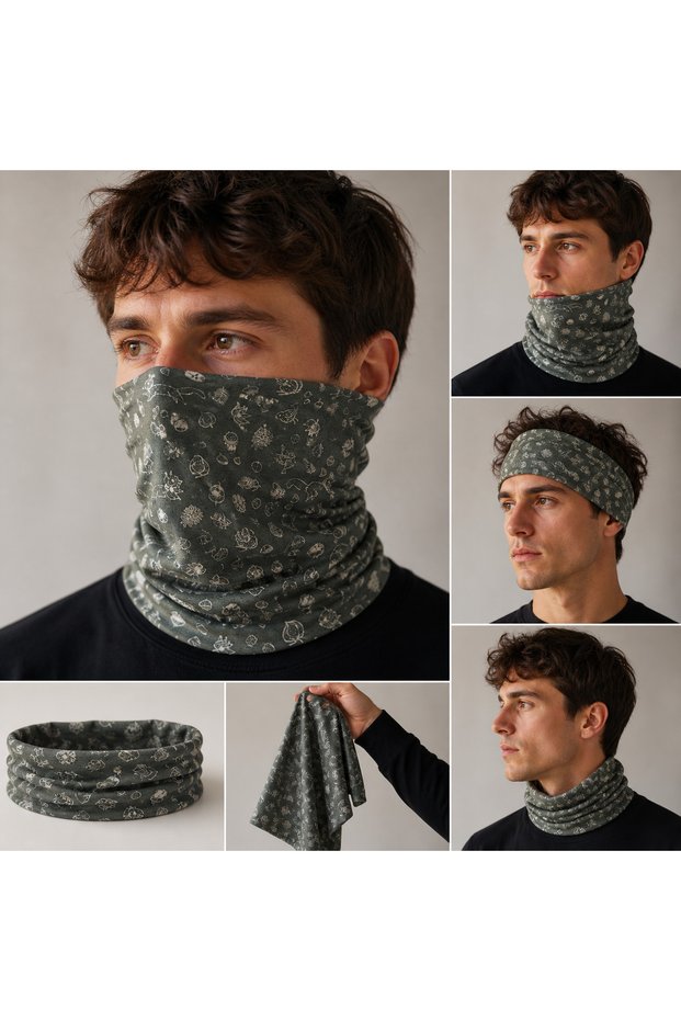 Nature Themed Buff Bandana - Neck Gaiter Bandana - Patterned Buff Neck Gaiter - Bandana - Hair Band - Buff Mask