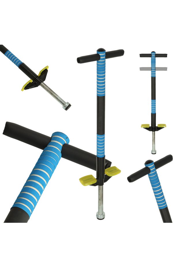 Blue adjustable pogo stick
