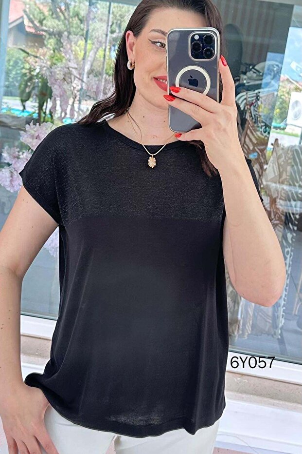 Sim Garnili Mercerized Knitwear Blouse 6Y057