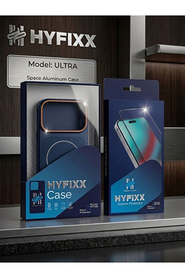HYFIXX IPHONE 17 PRO METALIC MOBILE COVER WITH SCREEN PROTECTOR