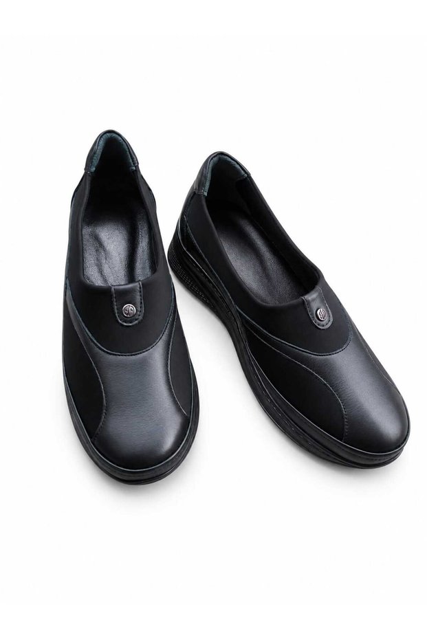 New Season Women's Orthopedic Daily Shoes Non-Slip Sole Comfortable Flexible Structure Lightweight Comfortable Black Shoes