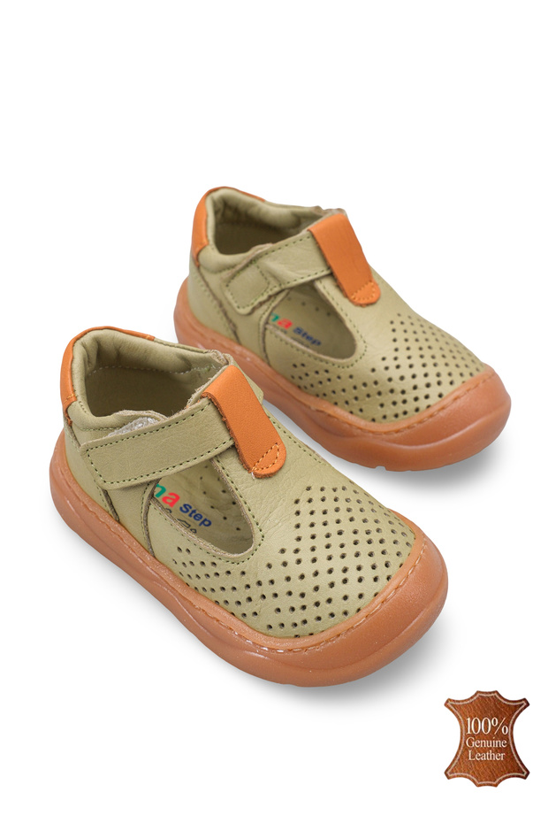 Genuine Leather Orthopedic Flexible Sole Summer Baby Kids Sandals - Wide Fit
