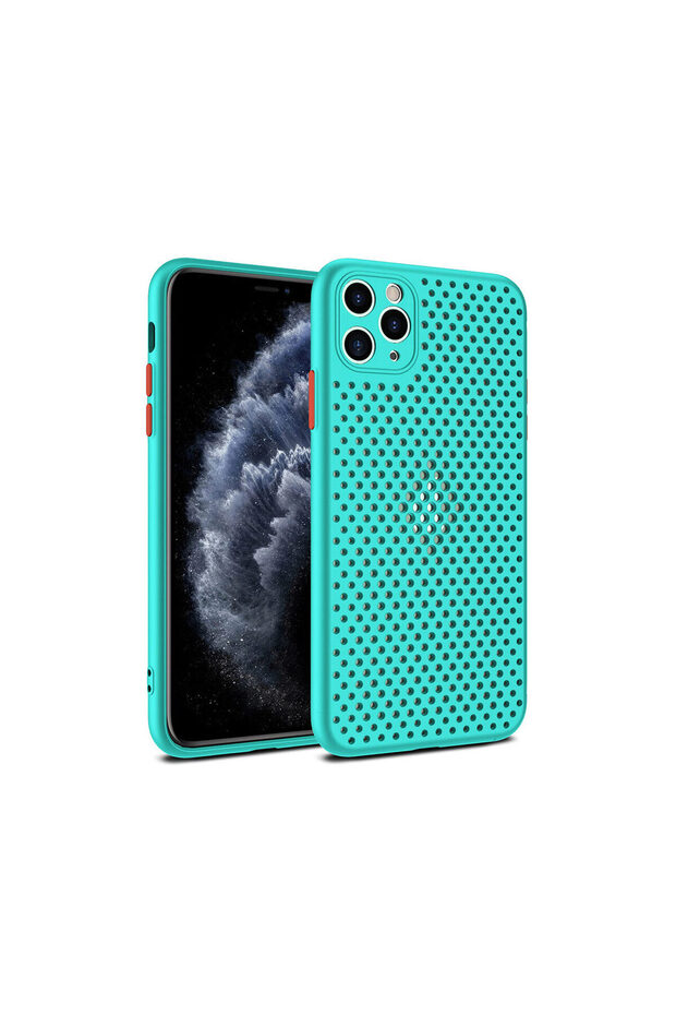 iPhone 12 Pro Max Bubble Turquoise Case - 1