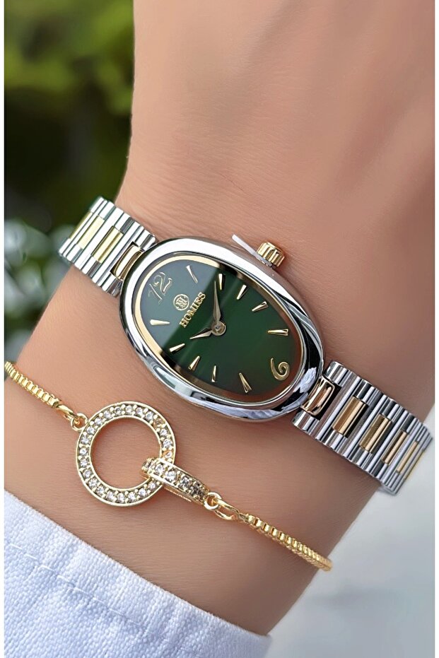 New Season Oval Dial - Adjustable Steel Band - Bracelet Gift