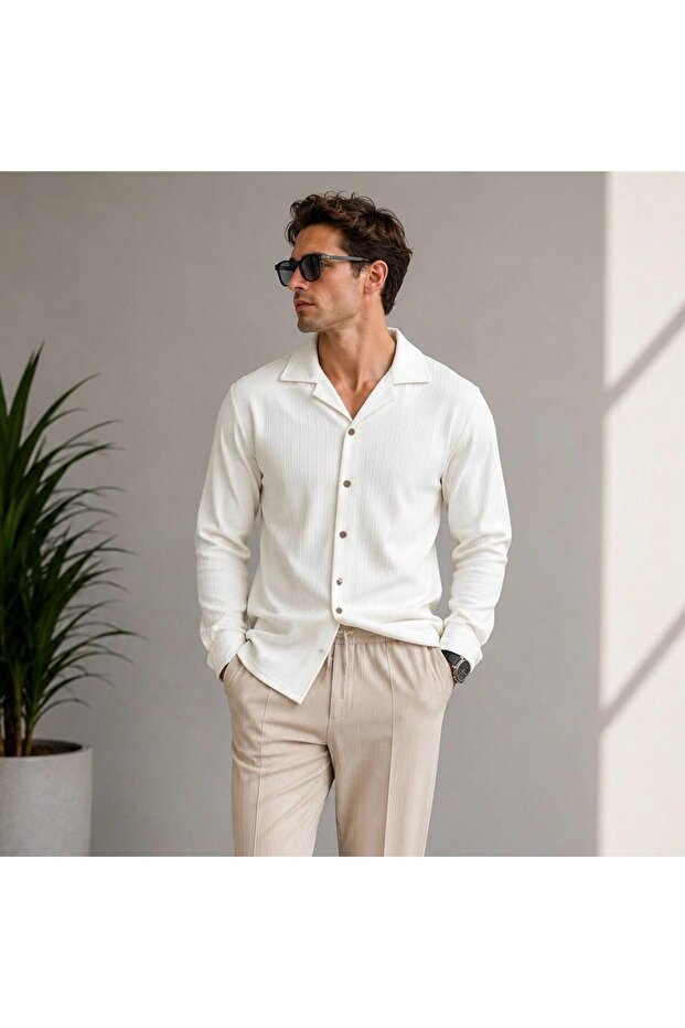 Men's Breathable Sahara Fabric Long Sleeve Summer Shirt