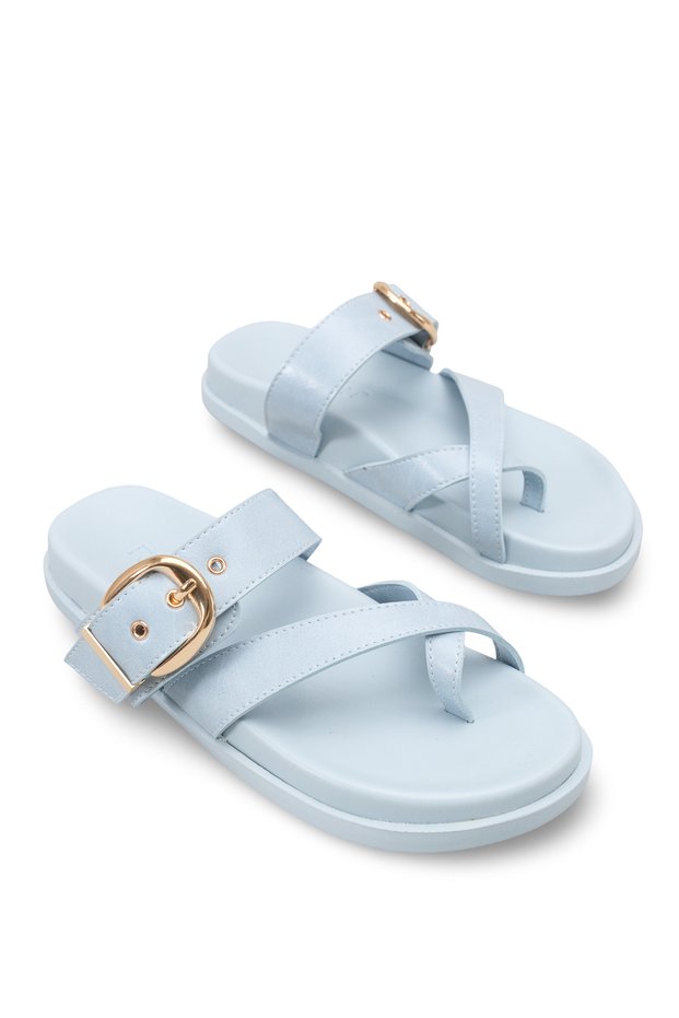 Vesper Lilac Women's Flip Flops 0012161 Baby Blue Rustic