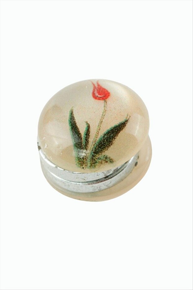 ILKESHOP مغناطيس وشاح على شكل زهرة التوليب قطعة واحدة (233939) - أصفر