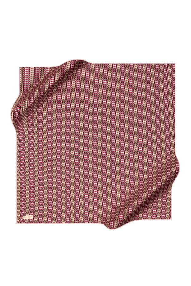 Pink 90X90 Silk Crepe Satin Scarf