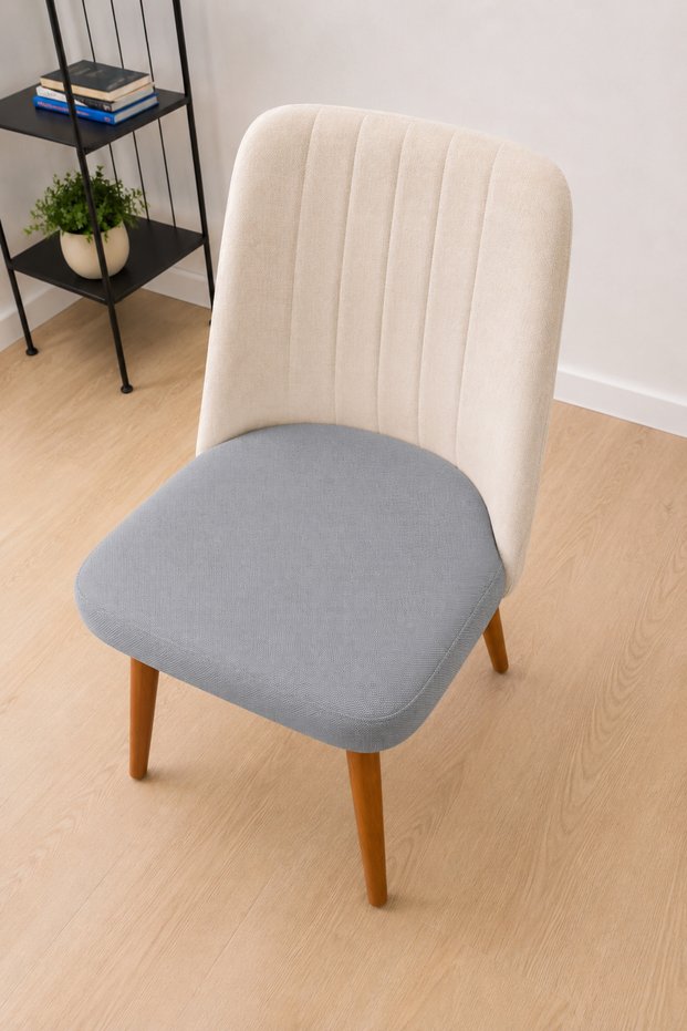Lakos Fabric Chair Cover Large Oval Washable Stretch Elastic Fabric Chair Cover 2 Pieces