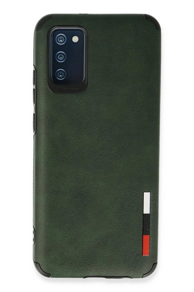 Ilkeshop New Galaxy A03S Case Loop Leather Silicone (183722) - Green