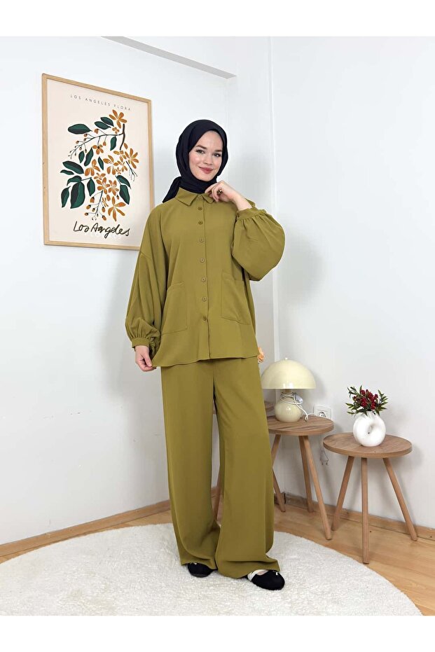 طقم قميص ميريلفا مع بنطلون