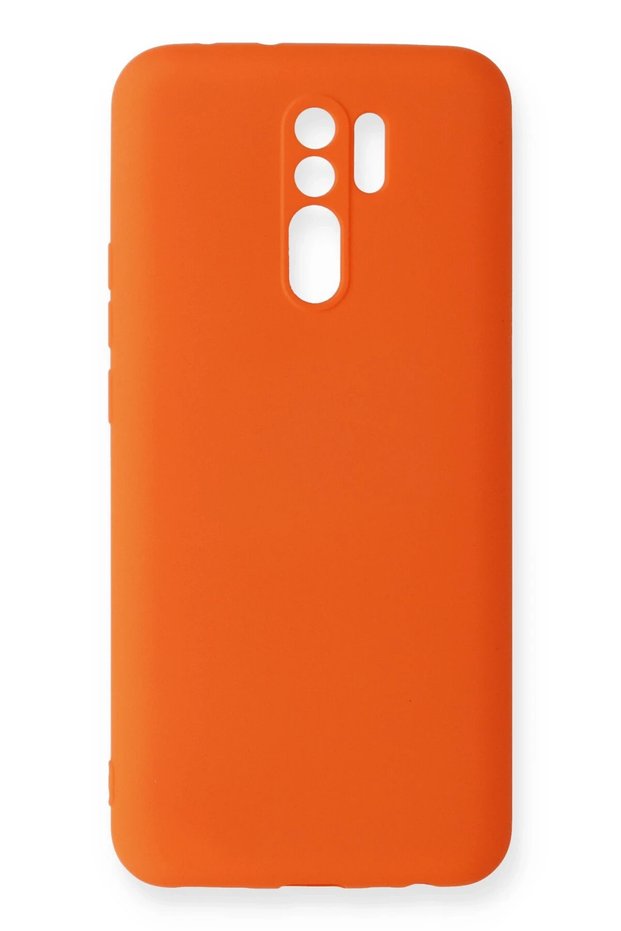 Ilkeshop New Redmi 9 Case Nano Velvet Silicone (142554) - Orange