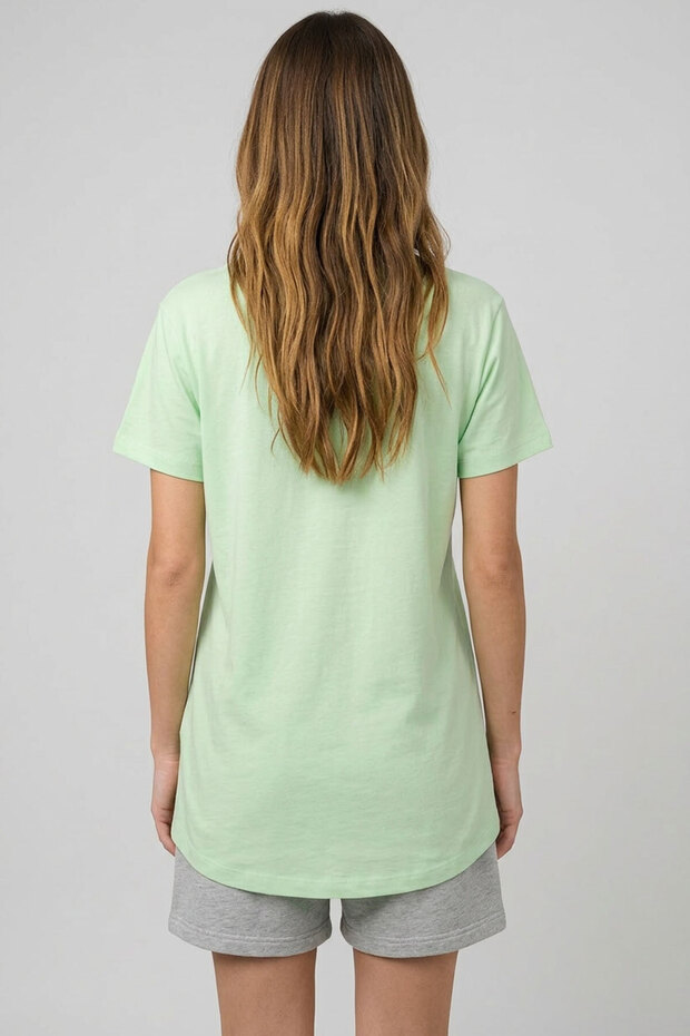 Μπλουζάκι V-Neck Basic Με μείγμα βισκόζης - 5