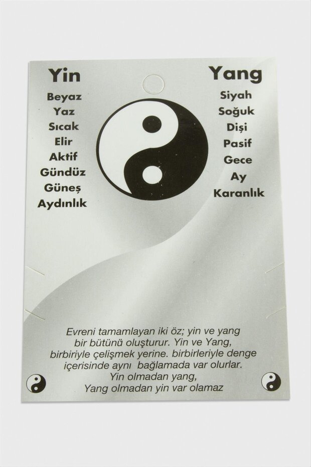 ILKESHOP 2li Yin Yang (21843) سوار مع بطاقة - أبيض