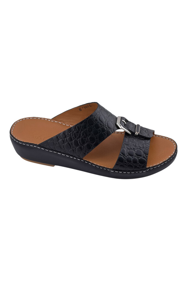 A E T Handmade Arabic Sandals For Men | Comfortable Outdoor Mens Slippers | Genuine PU Leather