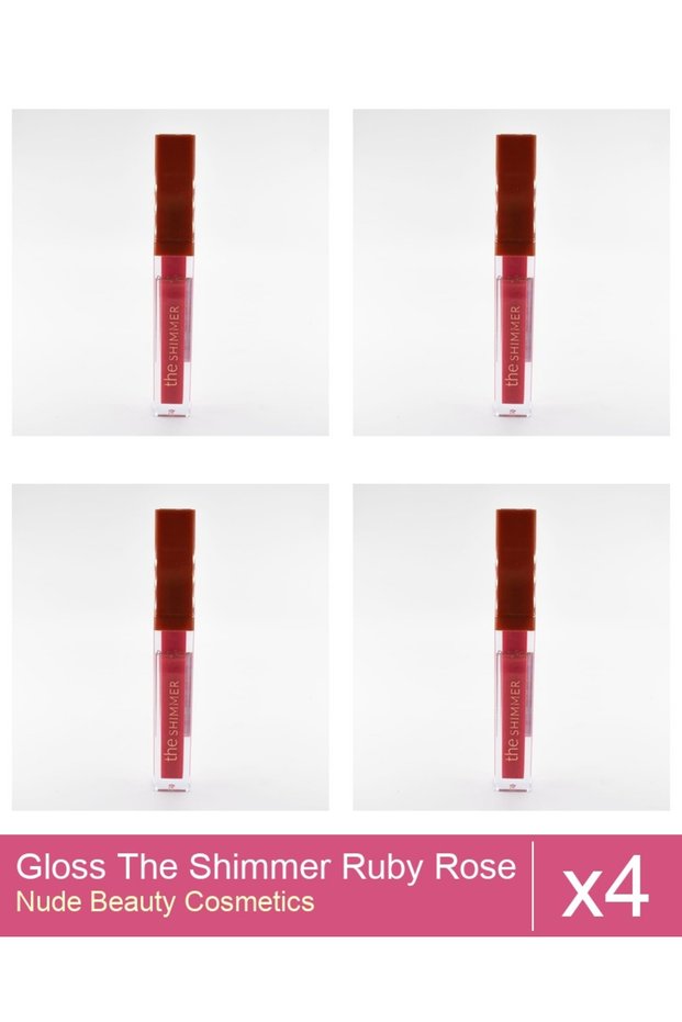 Set 4x Gloss The Shimmer Ruby Rose - 06