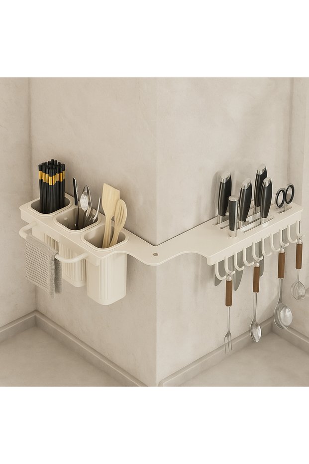 Double metal kitchen rack, foldable, 2 mounting modes, multifunctional