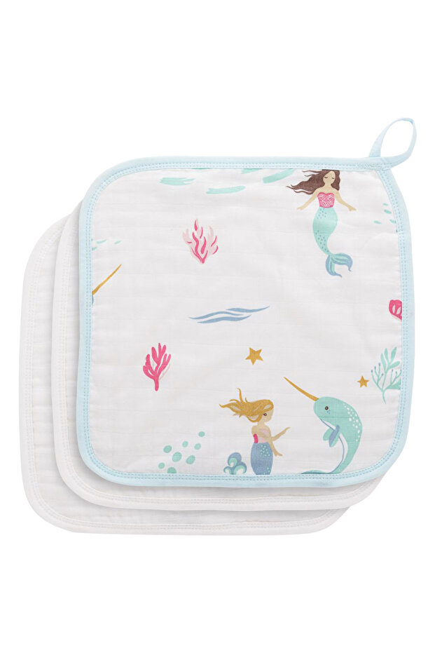 - Face Cloth - Pack of 3 - Mermaids