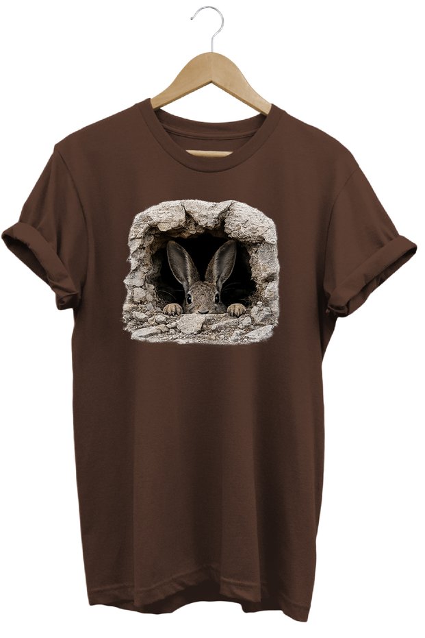 Wild Rabbit Printed Land and Nature T-Shirt Outdoor Wear