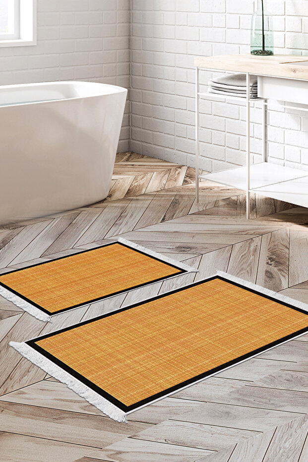 Non-Slip Base Djt Toilet Set Star Cotton Fringed Woven Pattern E5007