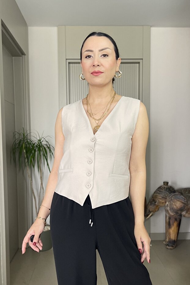 Soft Textured Fleto Pocket Vest