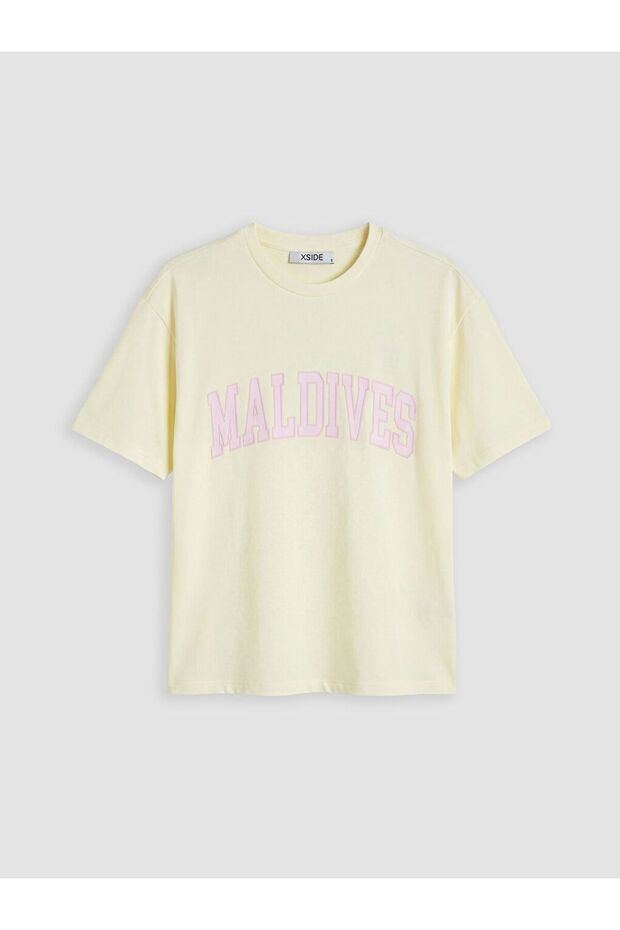 Crew Neck Printed Women's T-Shirt (S6)