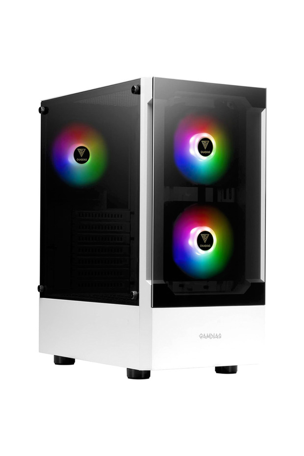 TALOS E3 ATX Mid Tower Gaming Computer Case - White