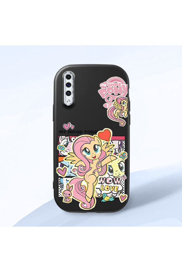 Black Silicone Case with Shock-Absorbing Camera Protections Compatible with Samsung Galaxy A50/A50S/A30S