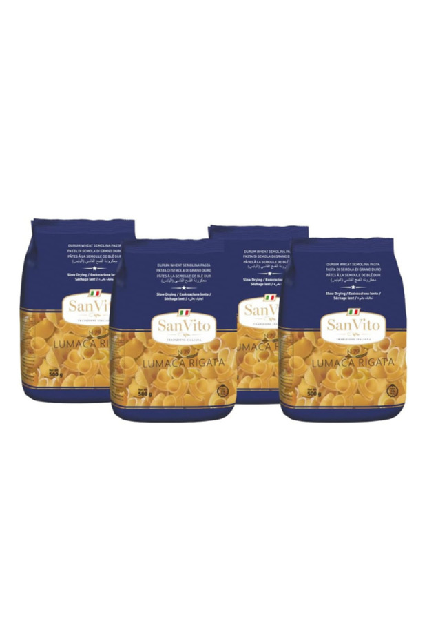 Lumaca Rigata Pasta 500g (Pack of 4) | Premium Durum Wheat Semolina