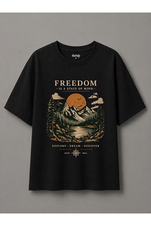 Difference Printed Unisex Oversize T-Shirt