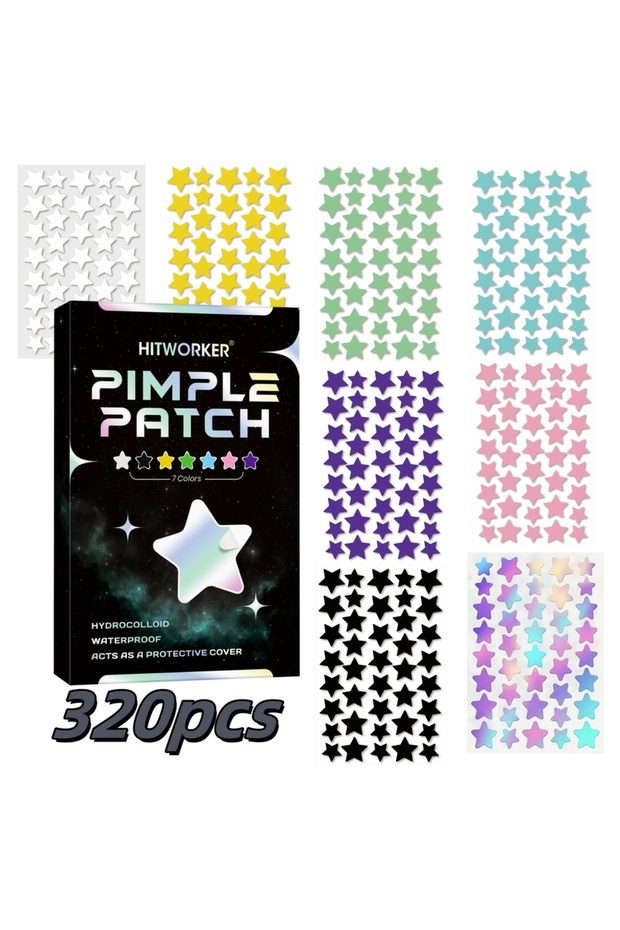320pcs 320/640/960-Piece Acne Patches | Tea Tree Oil Infused, Gentle & Non-Irritating, Effective Ble