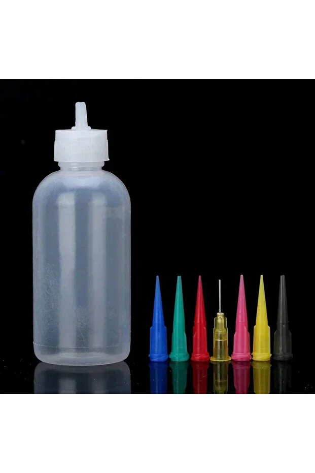 8pcs 8Pcs/set Jam Painting Squeeze Bottles with 7 Nozzles Cake Decor Baking Pastry 50Ml Bottle Drawi