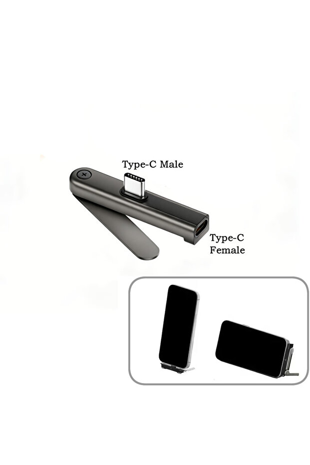 محول شحن قابل للطي 2 في 1، بقوة 240 واط كحد أقصى، محول من نوع C، محول USB C إلى Type C للشحن السريع
