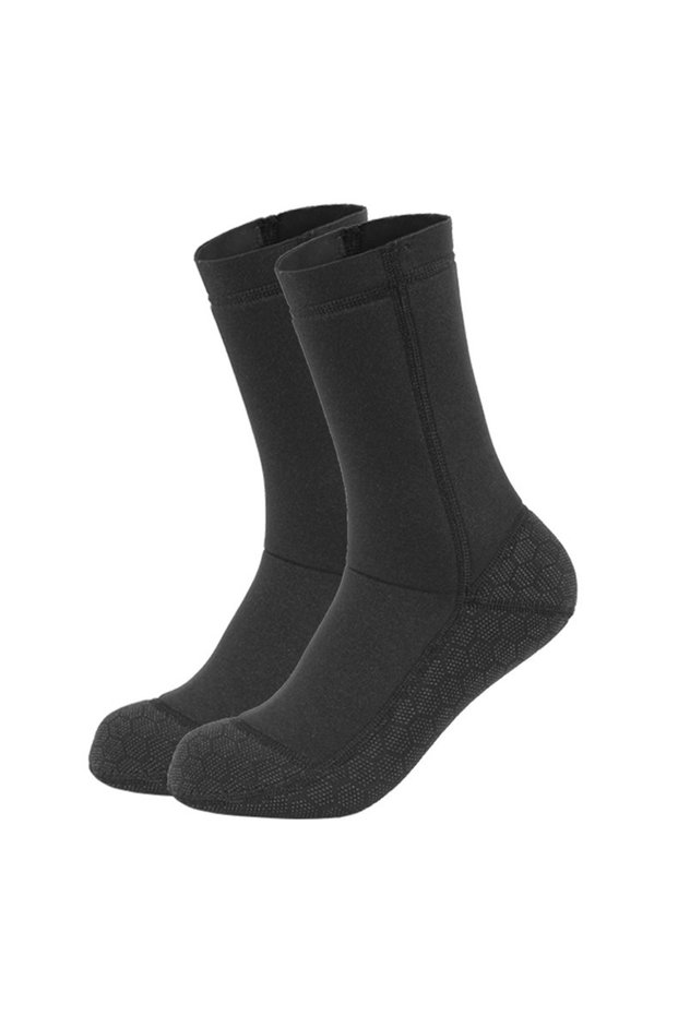 S Black 3MM Neoprene Wetsuit Socks Warm Scuba Diving Socks Winter Beach Booties Shoes Anti-Slip Surf