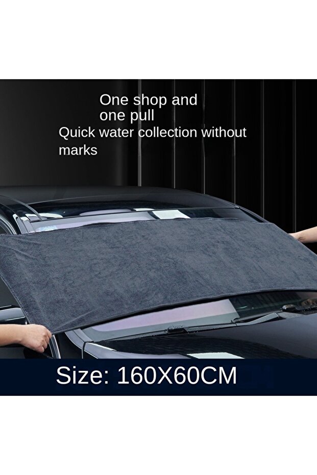 160X60cm 160x60cm High-end Super large thickened water absorption Microfiber Towel Car Wash Towel De