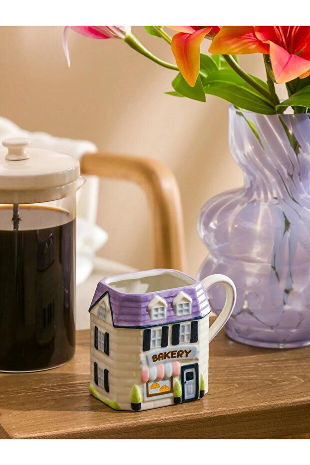 Mixed House Figured Ceramic Mug 370 ml (S6)