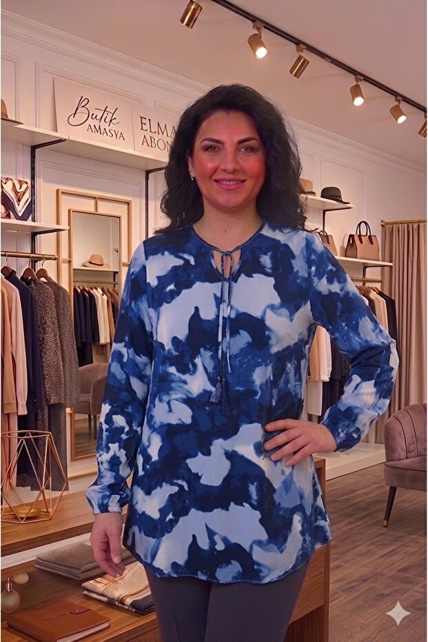 Plus Size Women's Summer Viscose Tunic