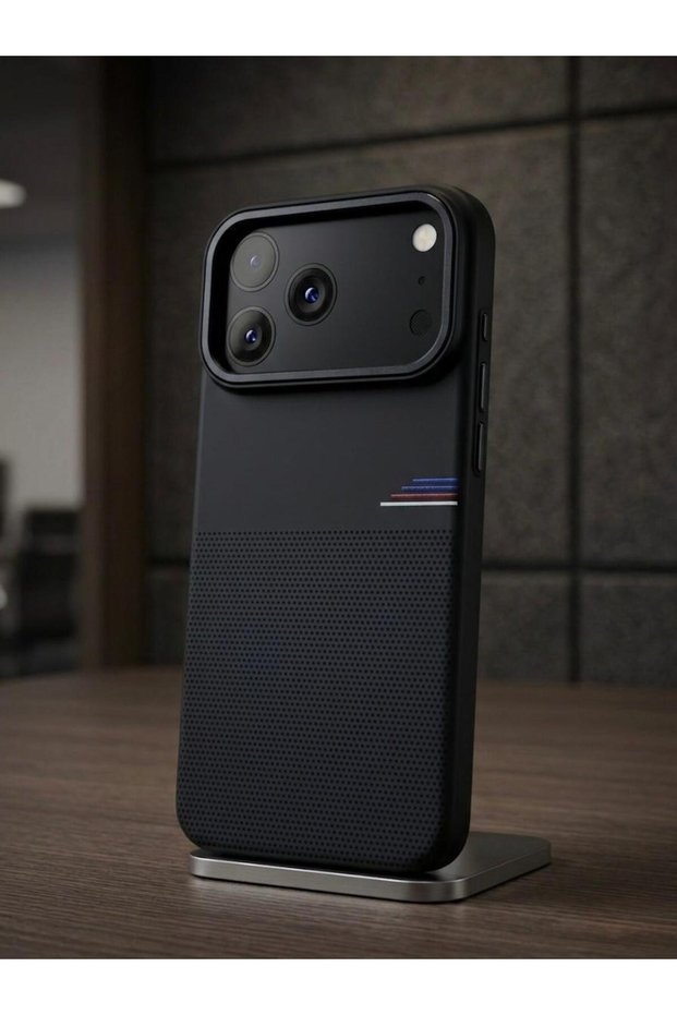 Black Magsafe Shock-Absorbing Matte Anti Shock Premium Phone Case Compatible with iPhone 17 Pro
