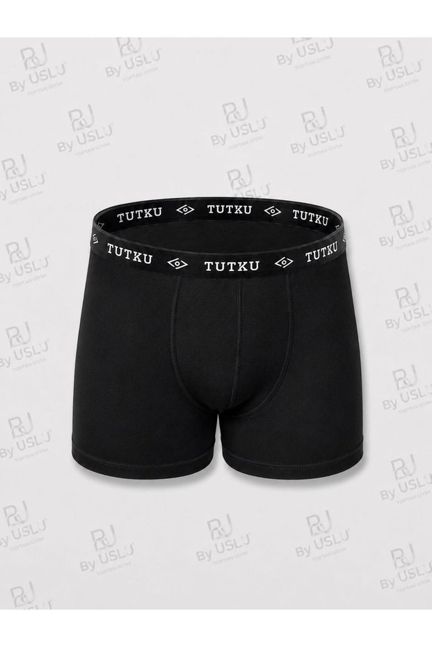 Men's Plain Lycra Cotton Boxer Single Pack Tutku