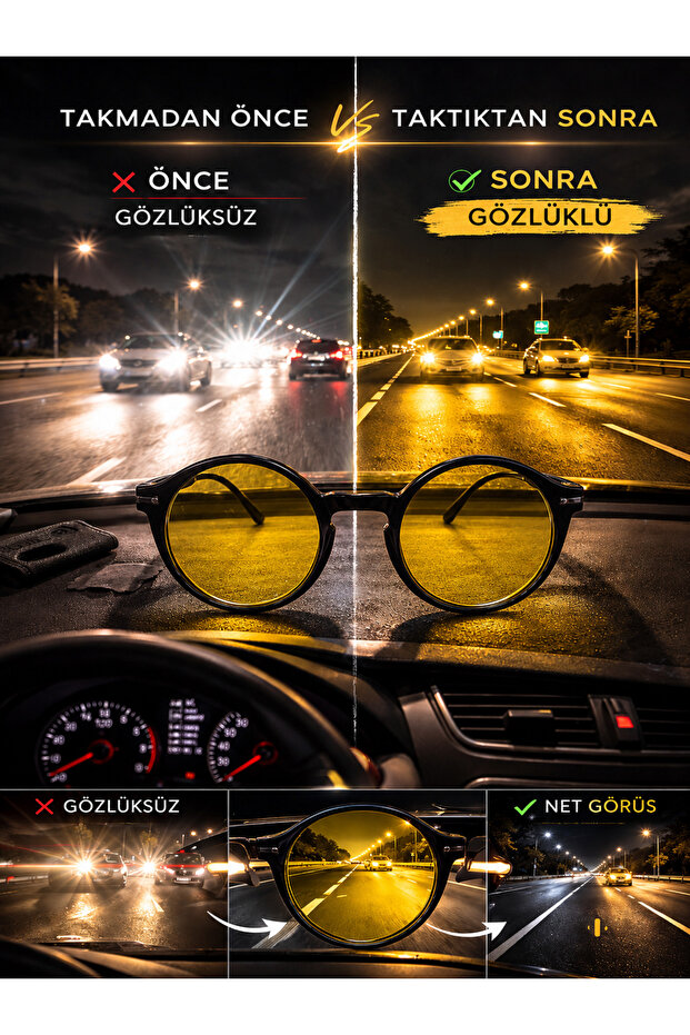 Antifar Night Driving Glasses / Night Vision Glasses Model 8811