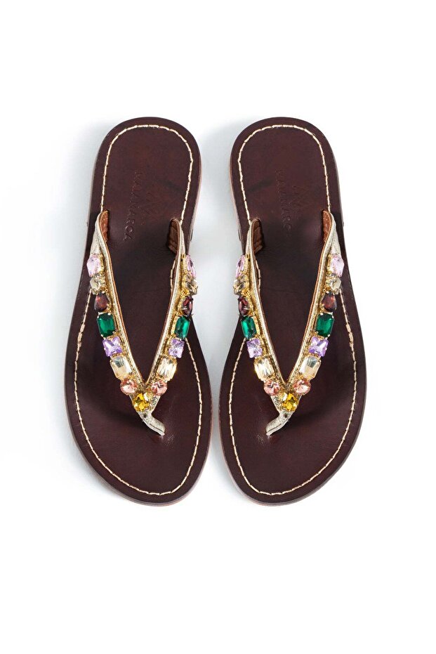 Jona Stone Slippers - Brown
