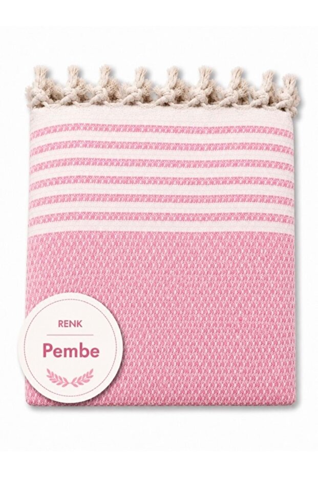 Pink - Cotton Non-Slip Wicker Woven Maxi Size Sofa Cover (180X310)