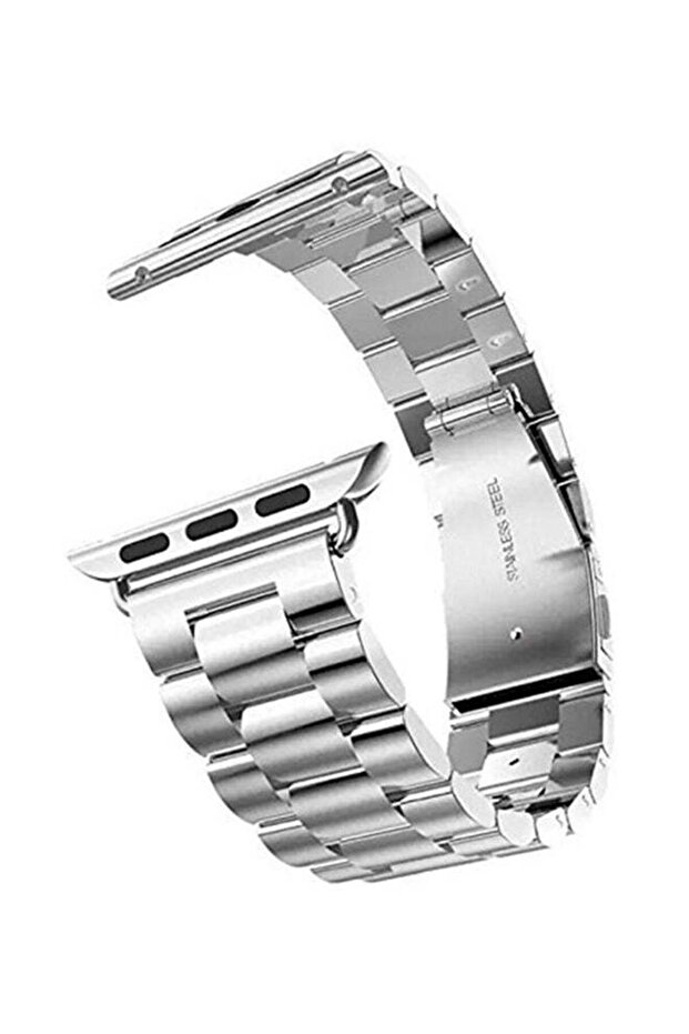 Fashion Metal Stainless Steel Strap For Apple Watch Silver