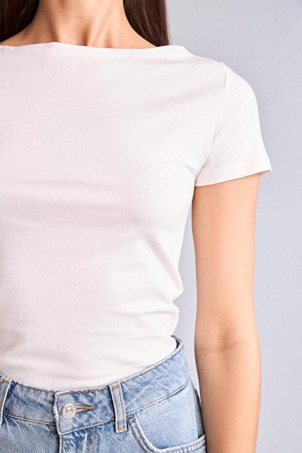 Fitted Basic T-Shirt H8076Ax26Sm - 4