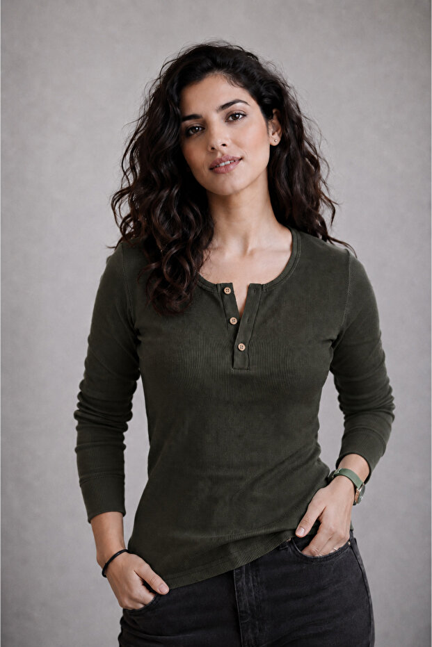 Women's Placket Camisole Blouse