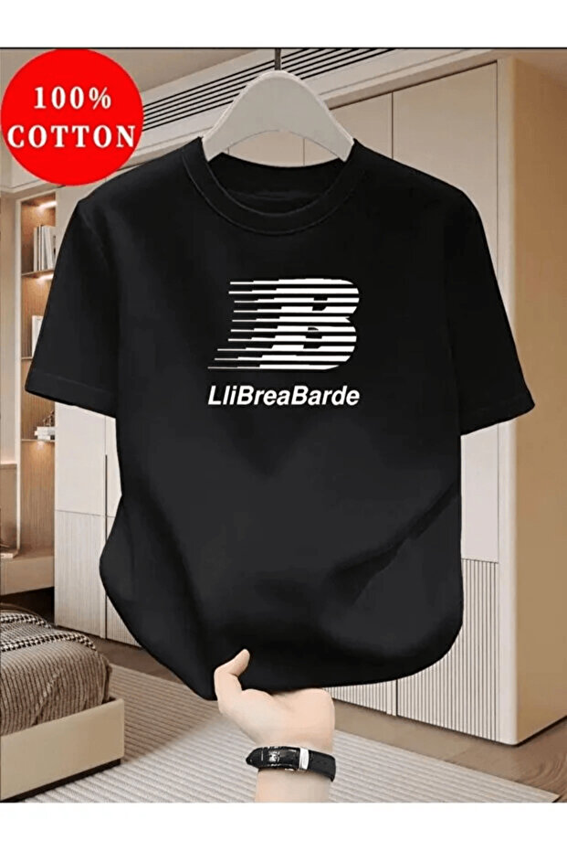تي شيرت ديناميكي بتصميم حرف B